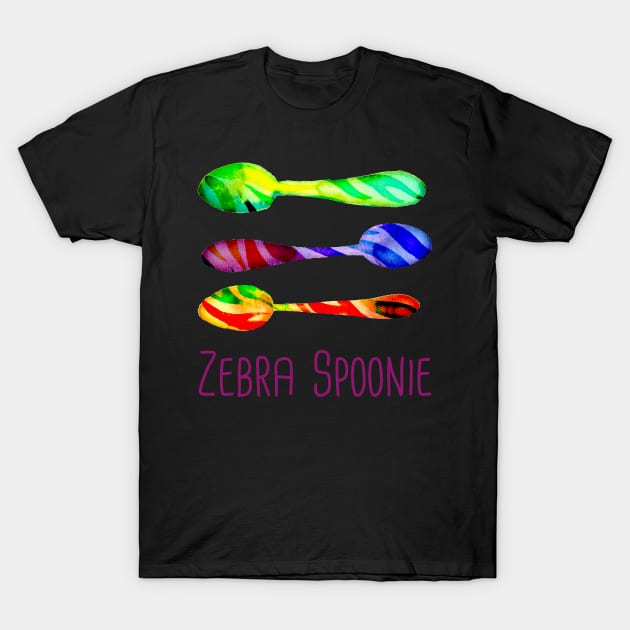 Zebra Spoonie! T-Shirt by KelseyLovelle